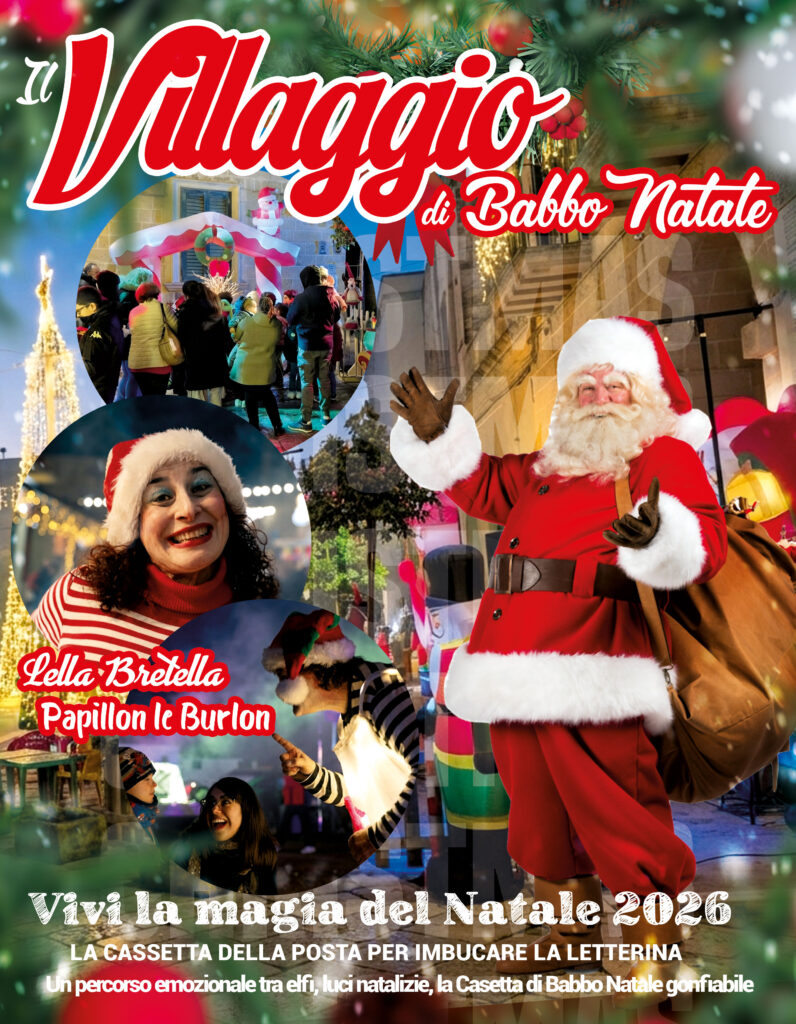 Il Villaggio di Babbo Natale di Lella Bretella trasforma il cuore verde della città in un mondo incantato per bambini e famiglie. Un percorso emozionale tra elfi, luci natalizie, la Casetta di Babbo Natale gonfiabile e il Trono di Santa Claus, dove scattare foto ricordo gratuite stampate all'istante. In programma anche sculture di palloncini, spettacolo di bolle di sapone, macchina della neve, musica natalizia, gadget gratuiti e la Cassetta della Posta per imbucare la letterina. Un evento imperdibile per vivere la magia del Natale con i più piccoli, a cura di Lella Bretella e Papillon Le Burlon.