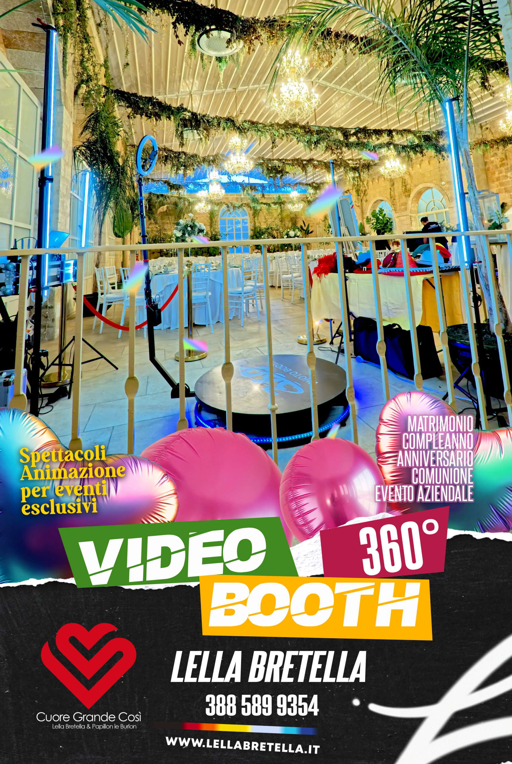 video-booth-360-lella-bretella-poster