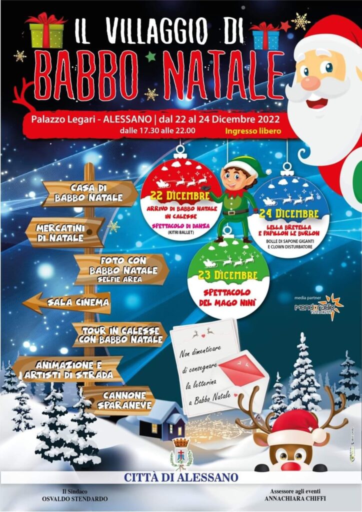 Palazzo Legari di Alessano ospita per tre giorni il Villaggio di Babbo Natale