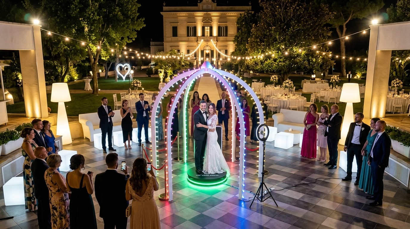 cupola-luminarie-video-booth-360-matrimonio-lella-bretella-spettacoli (3)