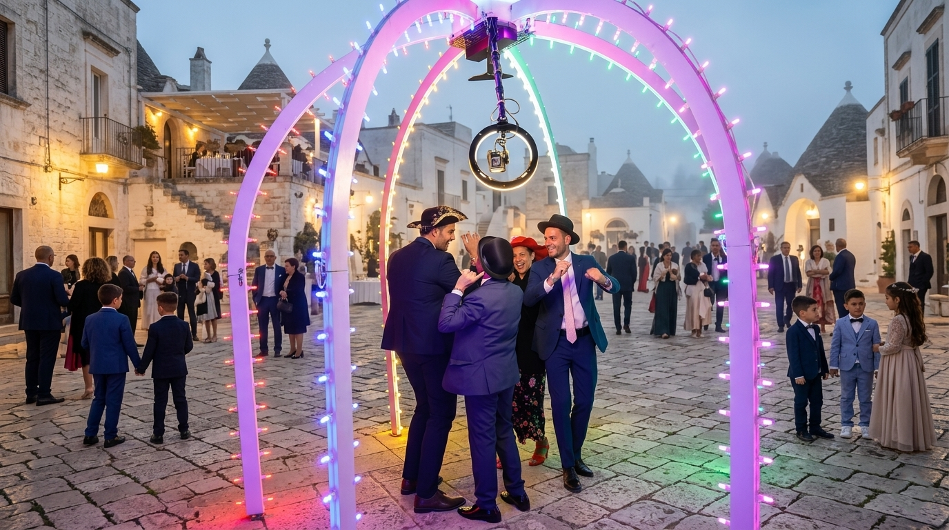 cupola-luminarie-video-selfie-360-puglia-eventi-speciali